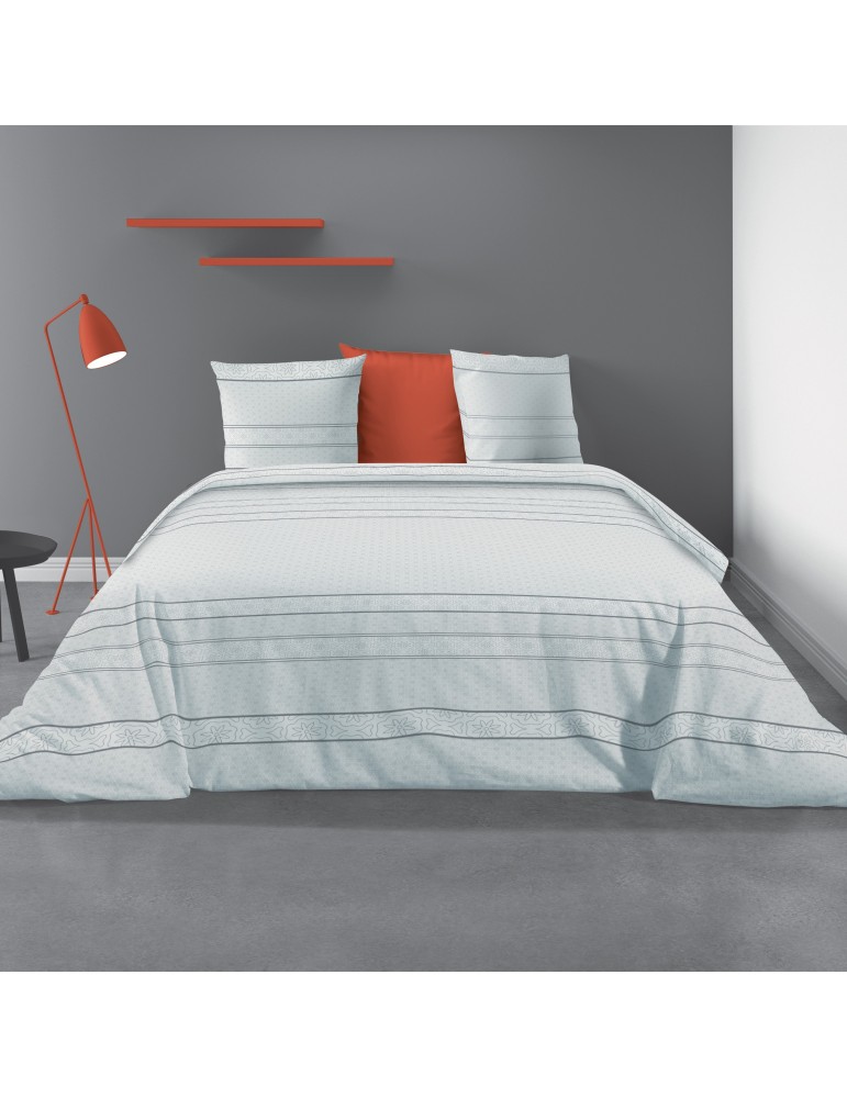 Parure de lit 2 personnes avec housse de couette et 2 taies d'oreiller July Imprimé 260 x 240 5380000503Les Ateliers du Linge Parure de lit 2 personnes avec housse de couette et 2 taies d'oreiller July Imprimé 260 x 240 5380000503Les Ateliers du Linge