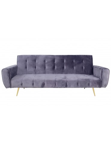 Canapé convertible scandinave Slovénie Velours Gris jh938greyvelvet