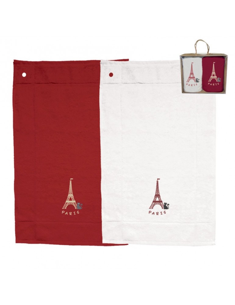 Boite de 2 essuie-mains Brodes Paris Assortis 30 x 50 7688000102Winkler Boite de 2 essuie-mains Brodes Paris Assortis 30 x 50 7688000102Winkler