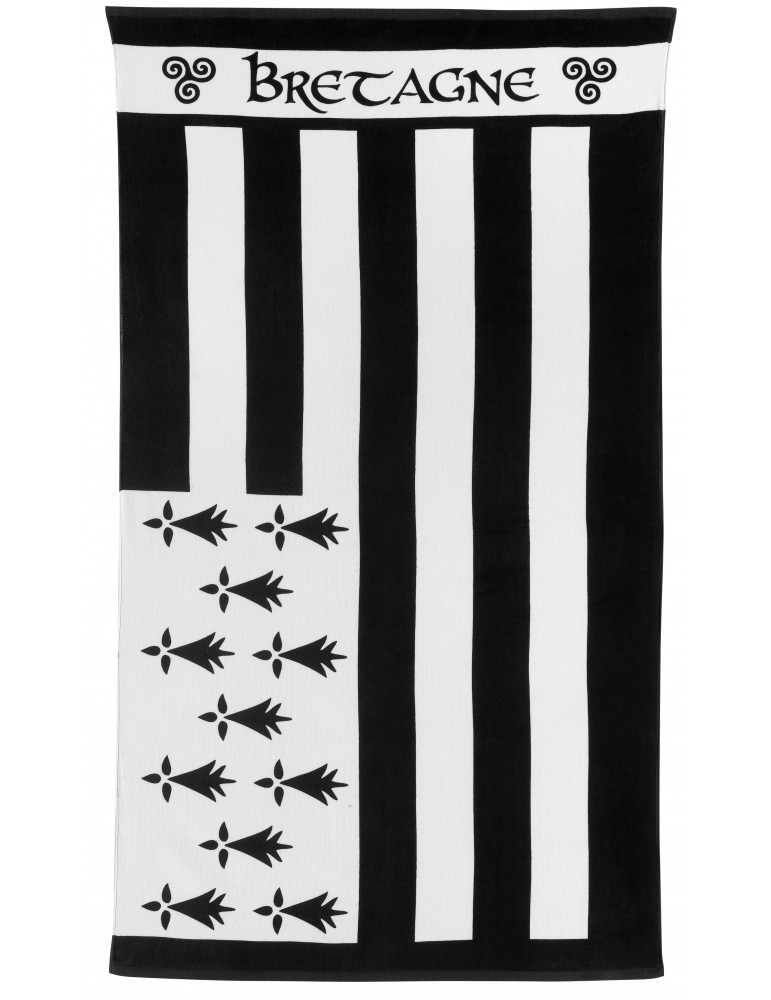 Drap de bain Gwenn Ha Du Noir/Blanc 100 x 180 4738078000Winkler Drap de bain Gwenn Ha Du Noir/Blanc 100 x 180 4738078000Winkler