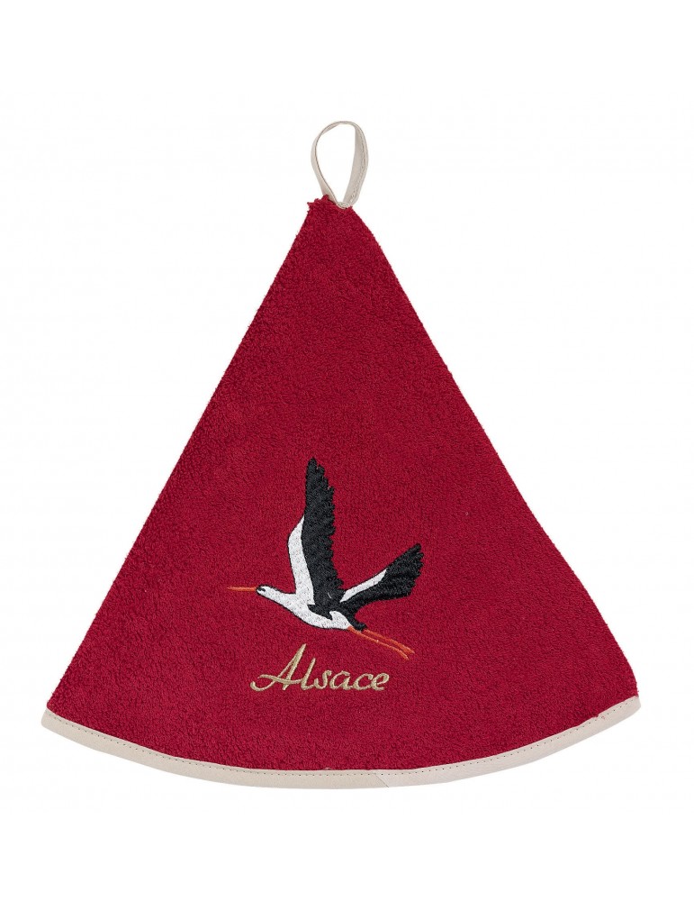 Essuie-mains rond Brodé Cigogne Envol Rouge Diamètre 60 cm 1599030000Winkler Essuie-mains rond Brodé Cigogne Envol Rouge Diamètre 60 cm 1599030000Winkler