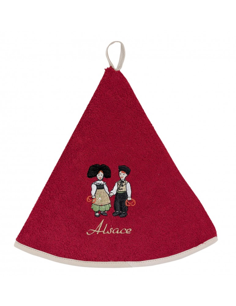 Essuie-mains rond Brode Couple Enfants Rouge Diamètre 60 cm 2280030000Winkler Essuie-mains rond Brode Couple Enfants Rouge Diamètre 60 cm 2280030000Winkler