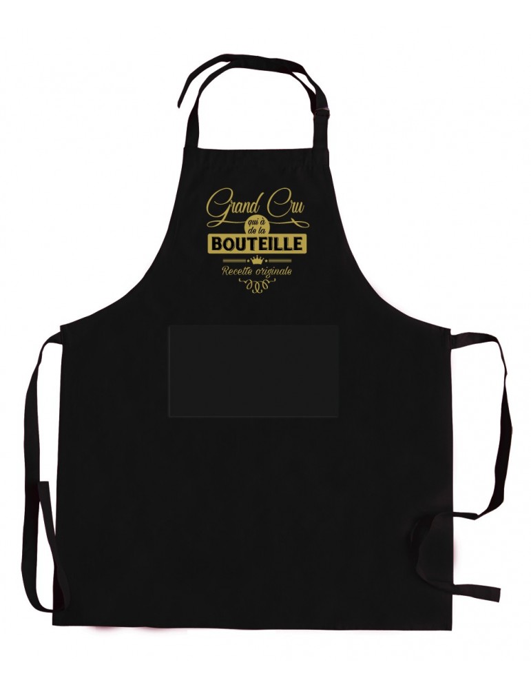 Tablier de cuisine Grand cru qui a de la bouteille Noir 72 x 90 5275070000Winkler Tablier de cuisine Grand cru qui a de la bouteille Noir 72 x 90 5275070000Winkler