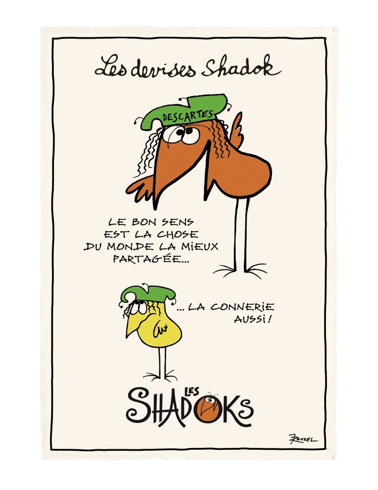 Torchon Shadoks Le bon sens Ecru 48 x 72 5170010000Winkler