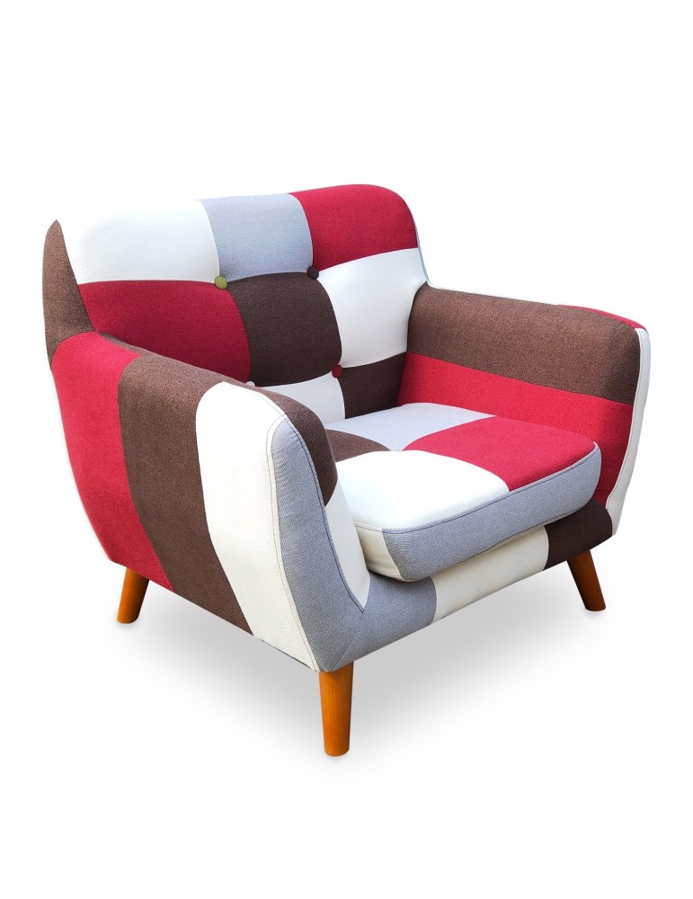 Fauteuil scandinave Bombay Multicolore hm16531smulticolor