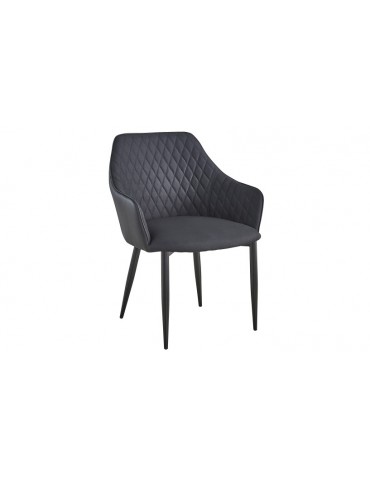 Lot de 2 Chaises/Fauteuils Louisa Noir dc153blackblack