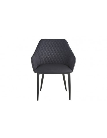 Lot de 2 Chaises/Fauteuils Louisa Noir dc153blackblack