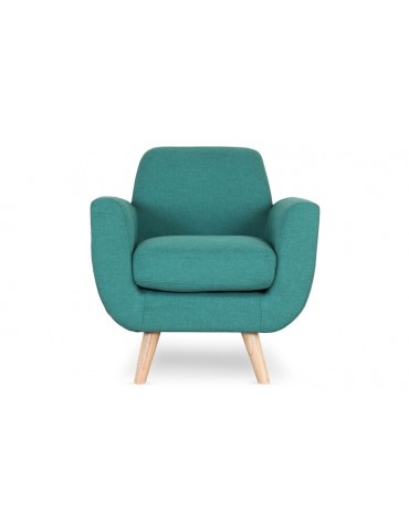 Fauteuil scandinave Danube Tissu Bleu l2081bleu