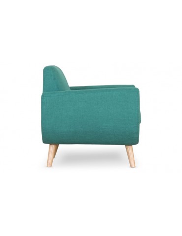 Fauteuil scandinave Danube Tissu Bleu l2081bleu