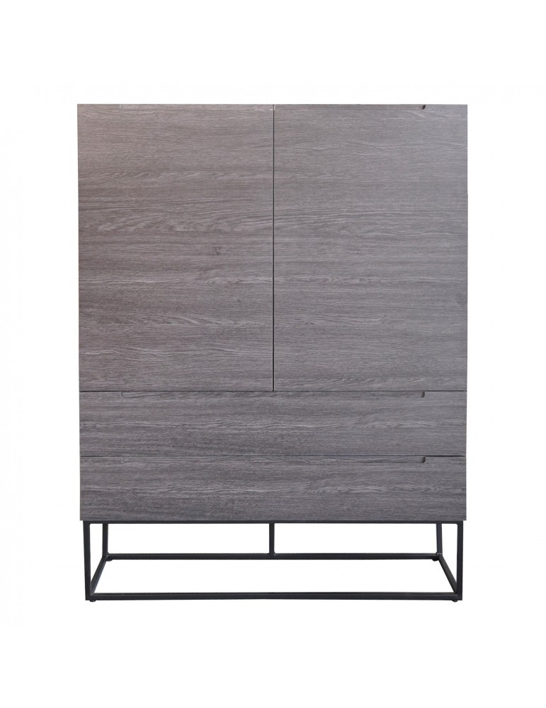 chambre /à coucher cuisine salle /à manger Keinode Buffet 2 portes avec 2 /étag/ères et 3 tiroirs avant brillant avec lumi/ères LED Meuble TV pour salon couloir salle de bain