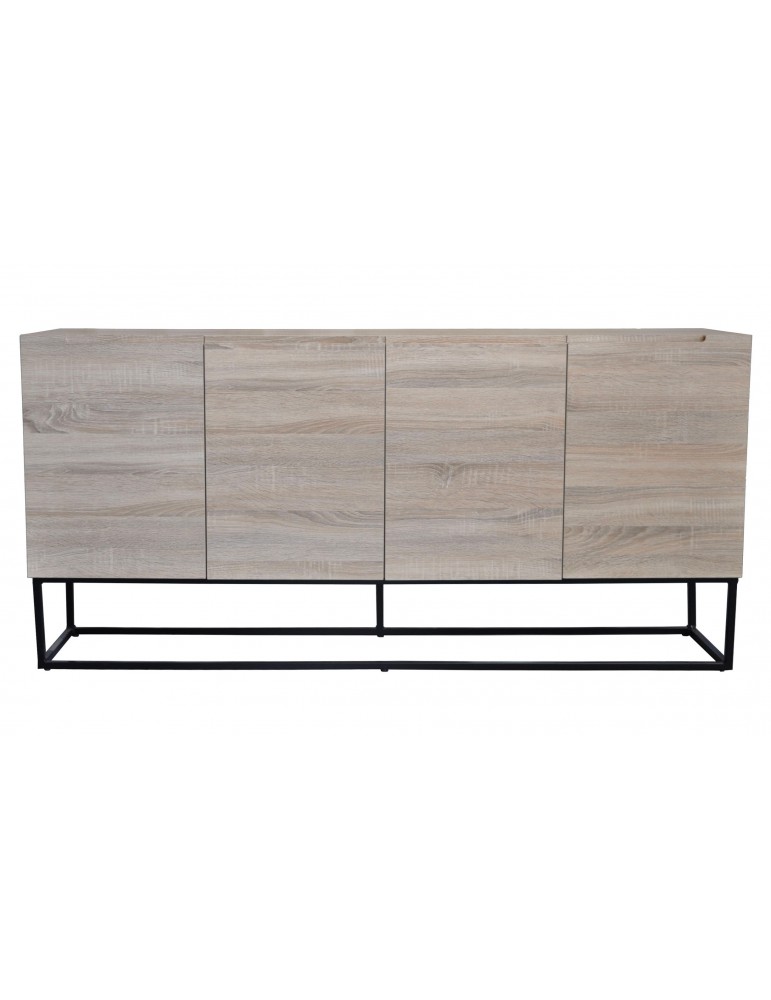 Buffet 4 Portes Logam Chêne clair ks3215sonomaoak