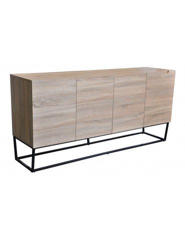 Buffet 4 Portes Logam Chêne clair ks3215sonomaoak