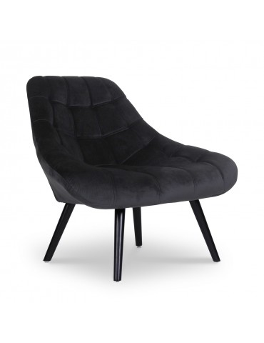 Fauteuil Danios Velours Noir 89271blackvelvet