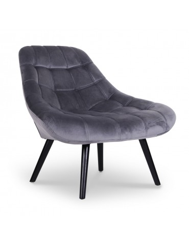 Fauteuil Danios Velours Gris 89271greyvelvet