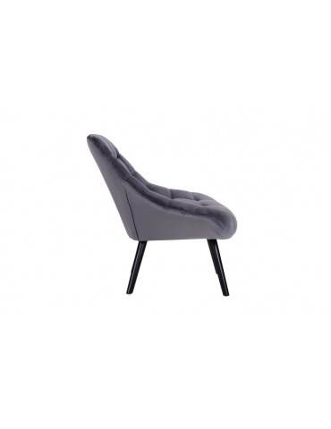 Fauteuil Danios Velours Gris 89271greyvelvet