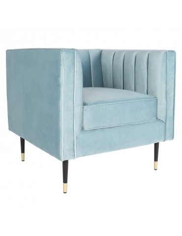 Fauteuil Djulian Velours Bleu lf33651slightbluevelvet