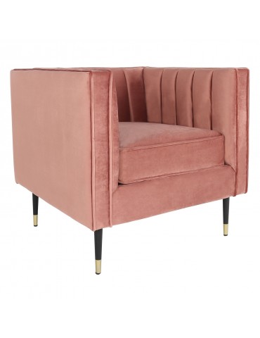 Fauteuil Djulian Velours Rose lf33651spinkvelvet