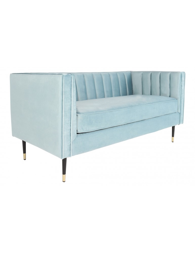 Canapé 2 places Djulian Velours Bleu lf33652slightbluevelvet