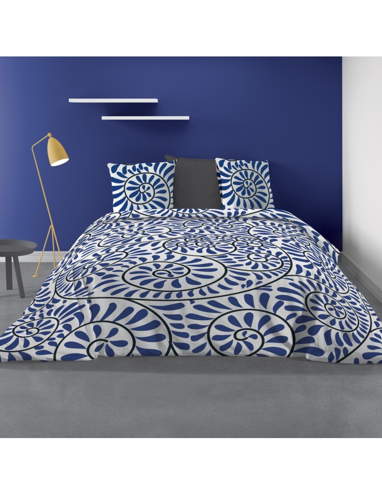 Parure de lit 2 personnes Bohème avec housse de couette et taies d'oreiller Imprimé 260 X 240 7176000503Les Ateliers du Linge Parure de lit 2 personnes Bohème avec housse de couette et taies d'oreiller Imprimé 260 X 240 7176000503Les Ateliers du Linge