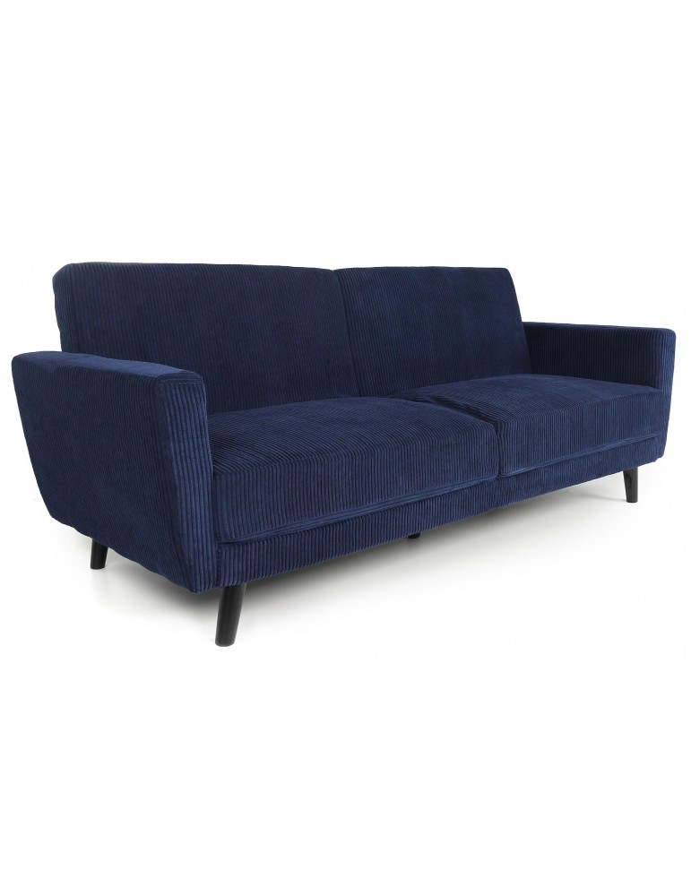 Canapé convertible Refresha Velours Bleu lf3332bluevelvet47