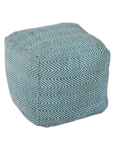 Pouf Patras Tissu Bleu shy08