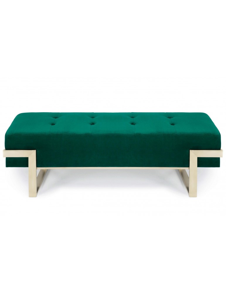 Banquette Istanbul Velours Vert Pieds Or lsr19126greenvelvet