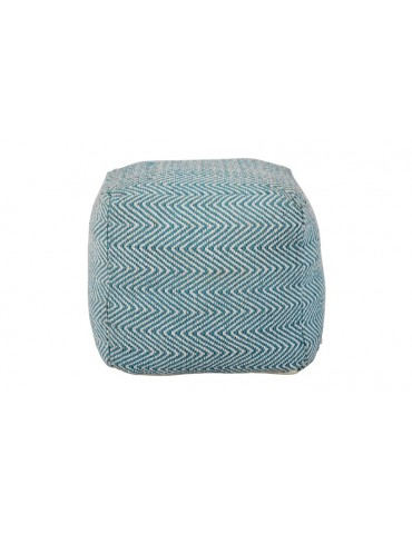 Pouf Patras Tissu Bleu shy08