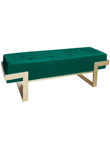 Banquette Istanbul Velours Vert Pieds Or lsr19126greenvelvet