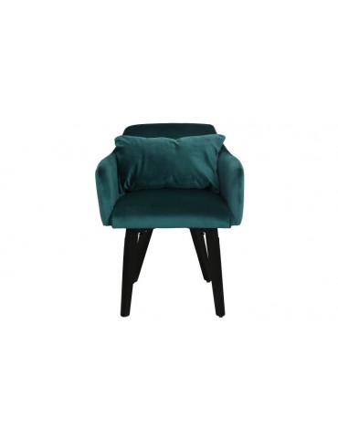 Lot de 2 fauteuils scandinaves Gybson Velours Vert LH5030lot2green