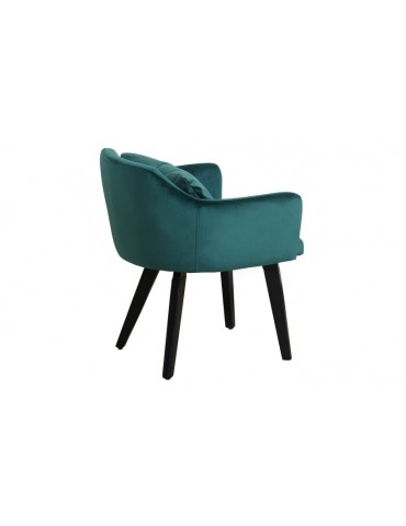 Lot de 2 fauteuils scandinaves Gybson Velours Vert LH5030lot2green
