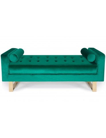 Banquette capitonnée Shell Velours Vert lsr19143greenvelvet