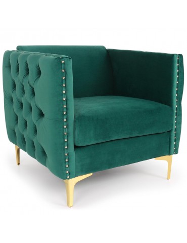 Fauteuil Joshua Velours Vert lf33821velvetgreen