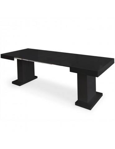 Table extensible Mustang Noir laqué br16250noir