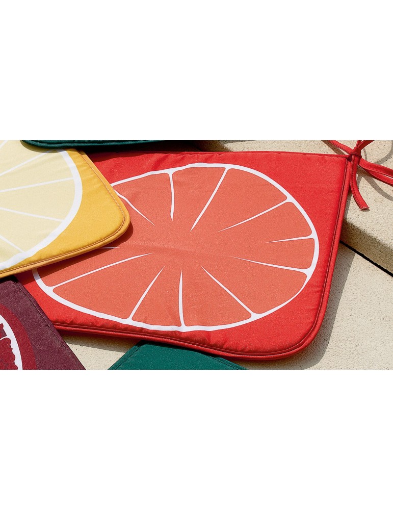 Galette de chaise Frutti Orange 38 x 38 x 2 cm 5890192000Les Ateliers du Linge Galette de chaise Frutti Orange 38 x 38 x 2 cm 5890192000Les Ateliers du Linge