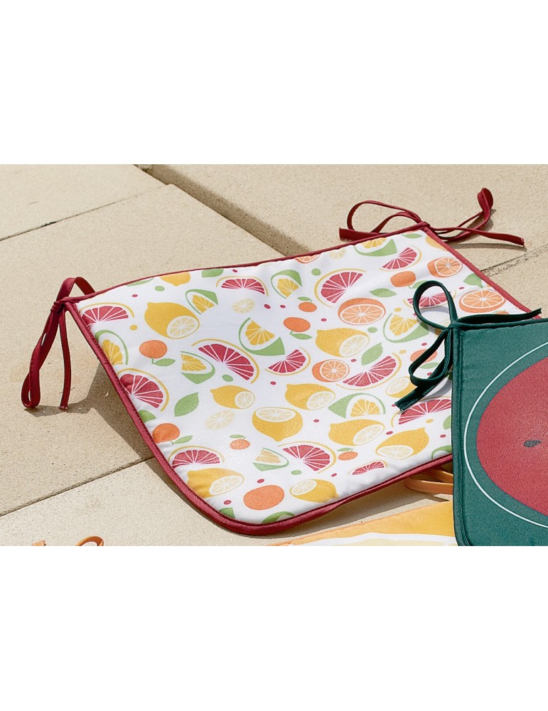 Galette de chaise Frutti Multicolore 38 x 38 x 2 cm 5890194000Les Ateliers du Linge Galette de chaise Frutti Multicolore 38 x 38 x 2 cm 5890194000Les Ateliers du Linge