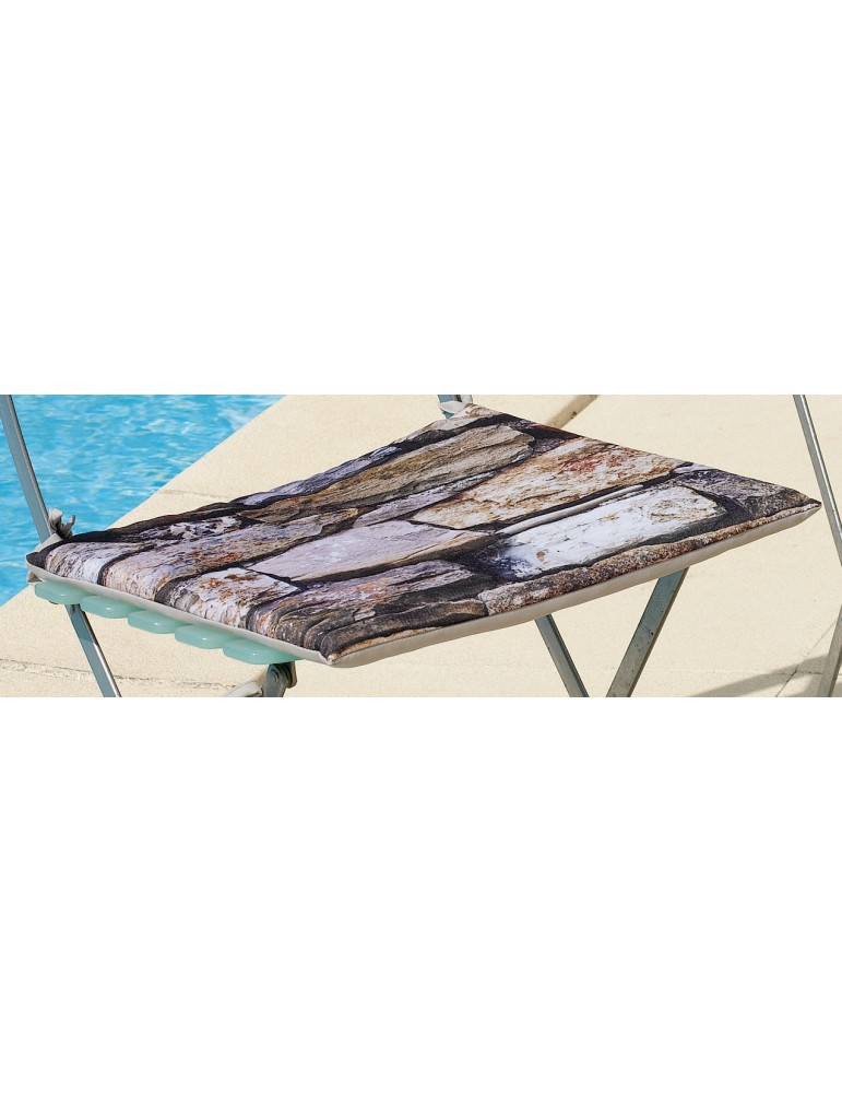 Galette de chaise plate Imprimée Outdoor Imprimé Roche 38 x 38 x 2 cm 2155091000Les Ateliers du Linge Galette de chaise plate Imprimée Outdoor Imprimé Roche 38 x 38 x 2 cm 2155091000Les Ateliers du Linge