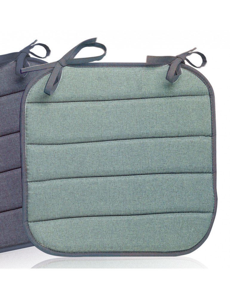 Galette de chaise plate Outdoor Chinée Glacier 37 x 37 x 1 cm 2151062000Les Ateliers du Linge Galette de chaise plate Outdoor Chinée Glacier 37 x 37 x 1 cm 2151062000Les Ateliers du Linge