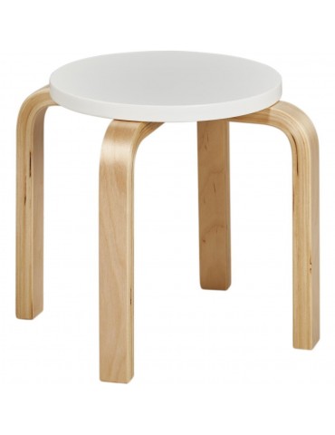 Tabouret enfant elona blanc 41303BL