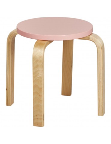 Tabouret enfant elona rose 41303RE