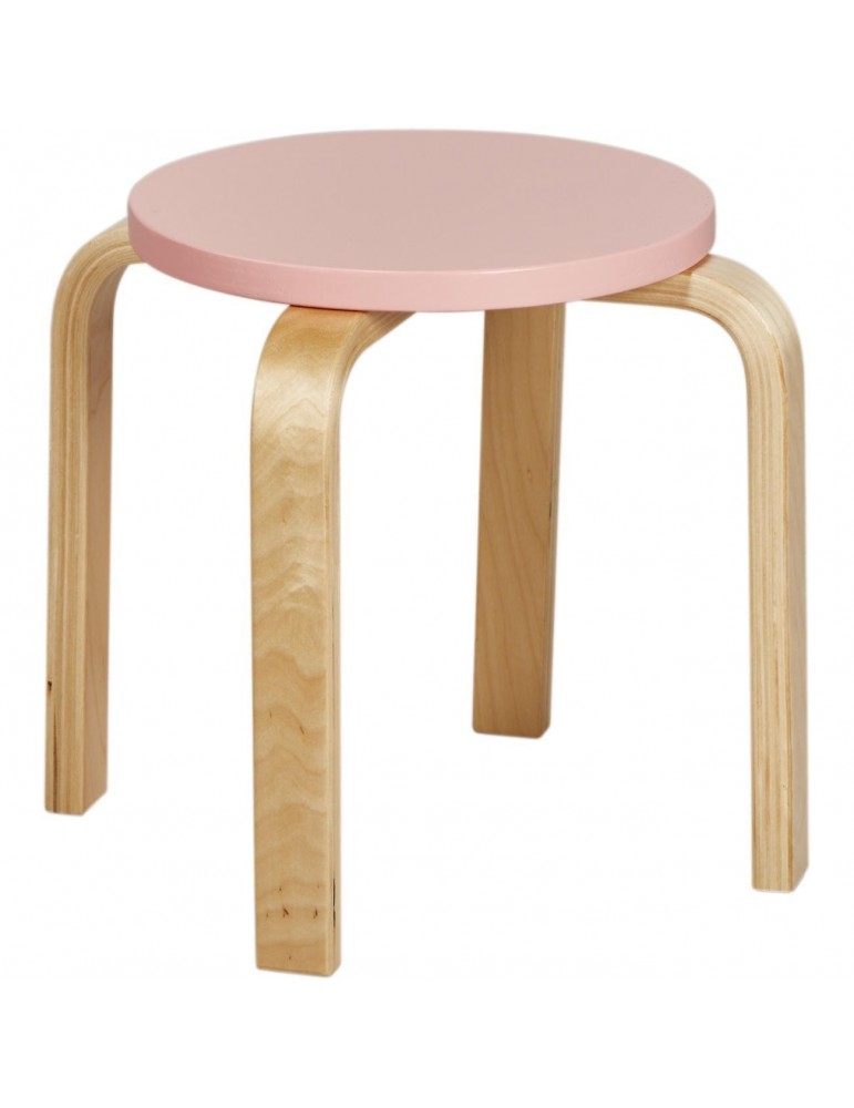 Tabouret enfant elona rose 41303RE