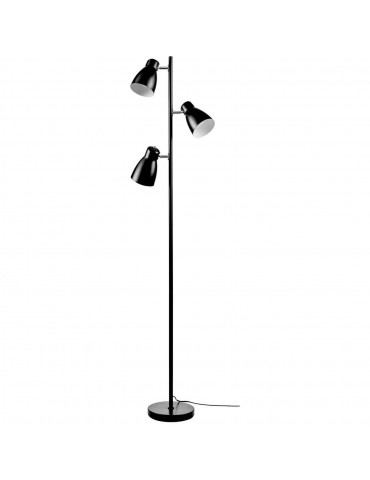 lampadaire à trois têtes rhye noir 26653NO