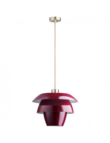 suspension en metal design facon fleur de lotus fonteyn rouge 26634RO