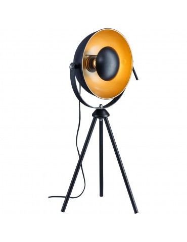 lampe trépied moderne et design chicago noir 26631NO