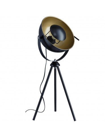 lampe trépied moderne et design chicago noir 26631NO