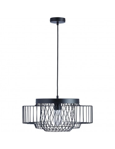 suspension moderne cage lyra noir 26622NO