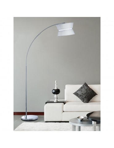 lampadaire arc moritz blanc 26611BL