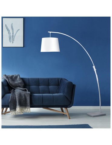 lampadaire arc patrizia blanc 26612BL