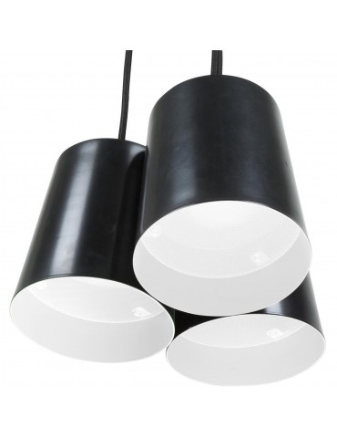 suspension moderne huron noir 26213NO