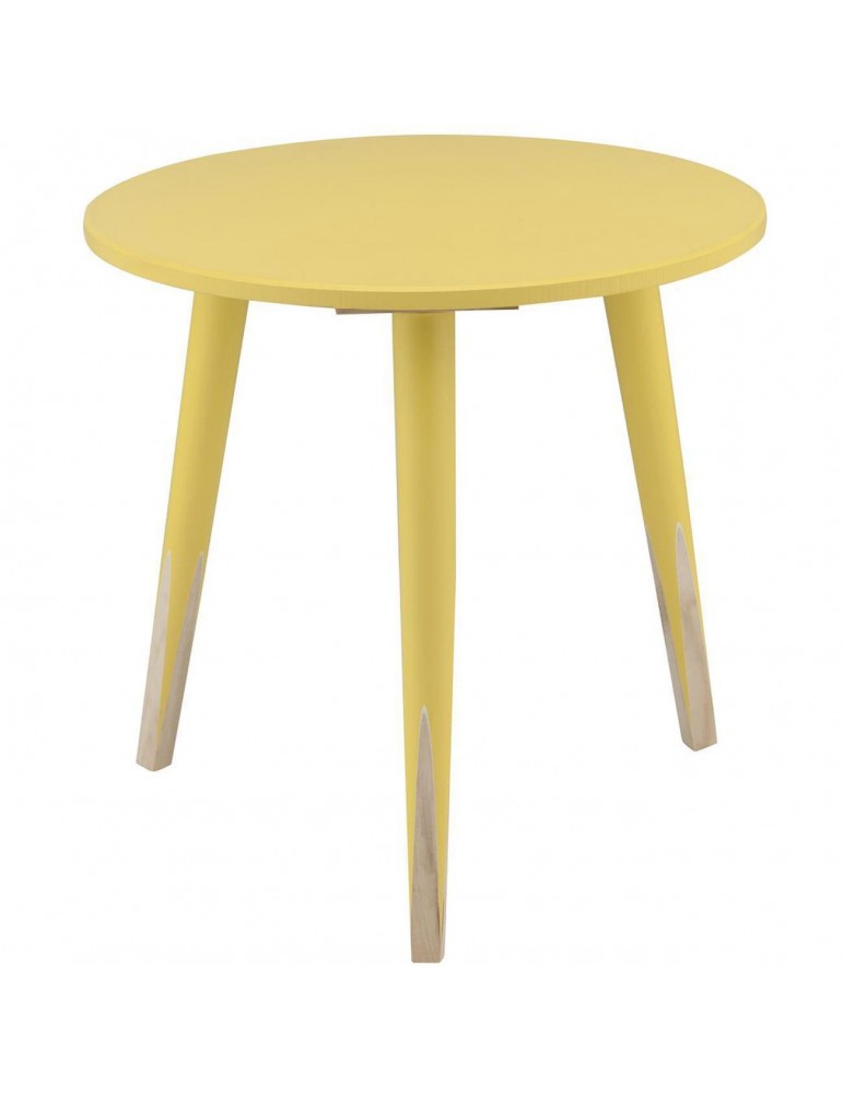 Table appoint scandinave grenadine jaune 13500JA