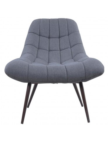 Fauteuil en tissu moderne gris anthracite 43115GA